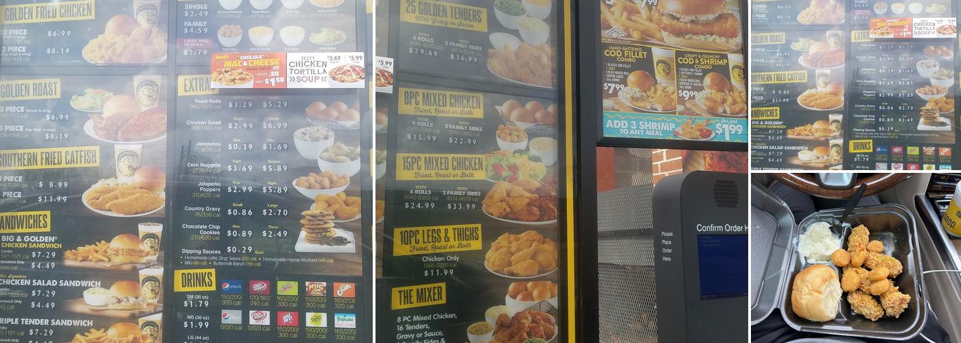 Golden Chick Menu