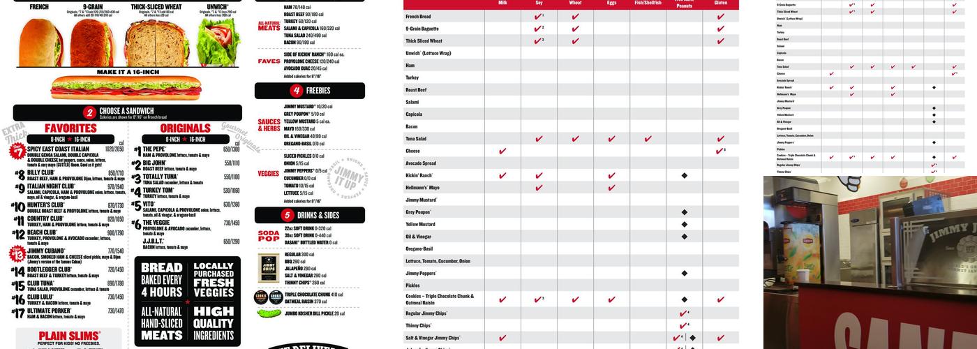 Jimmy John's Menu