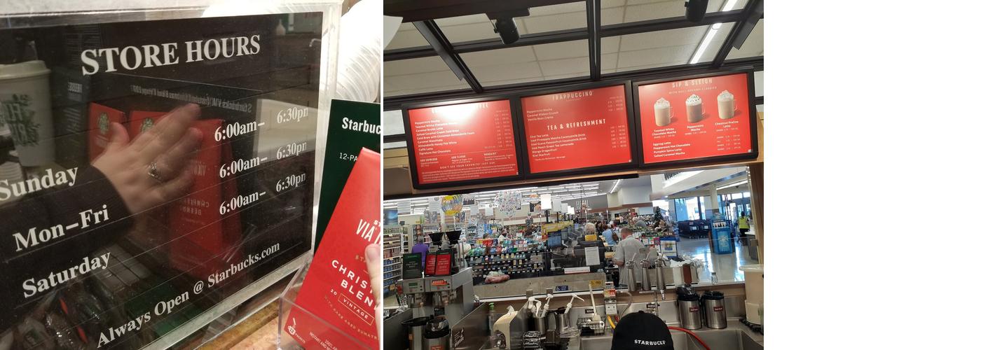 Starbucks Menu