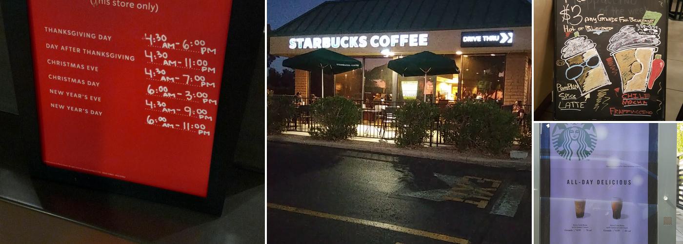 Starbucks Menu