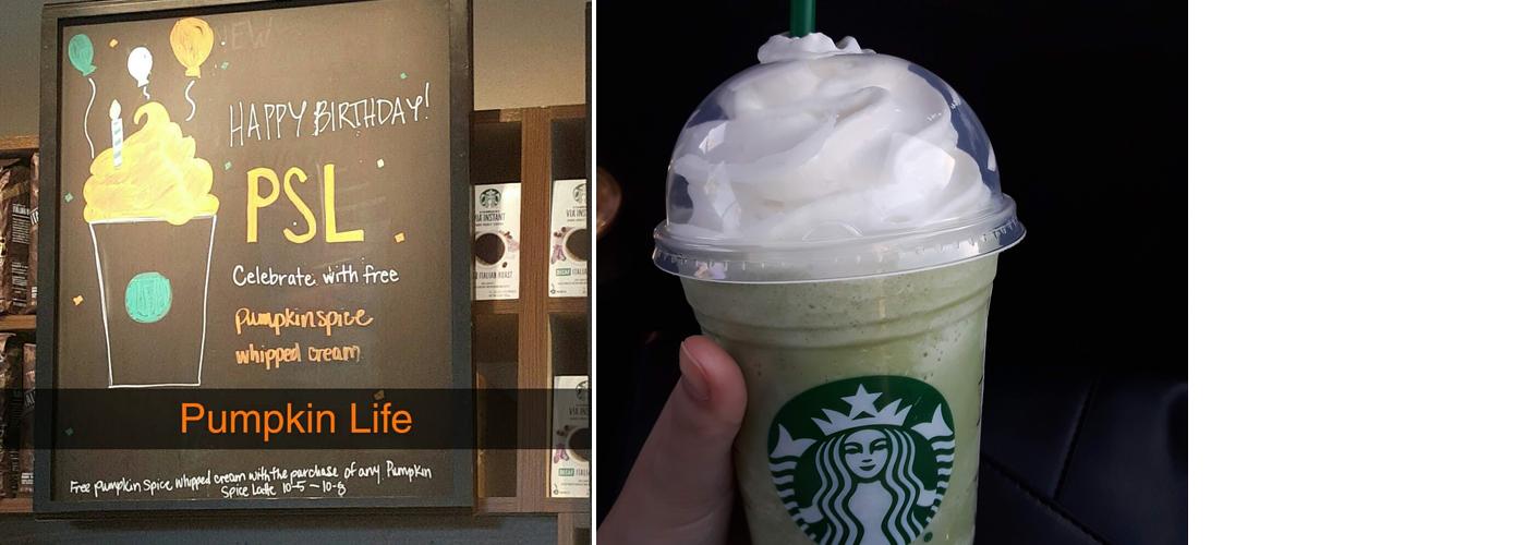 Starbucks Coffee Company Menu