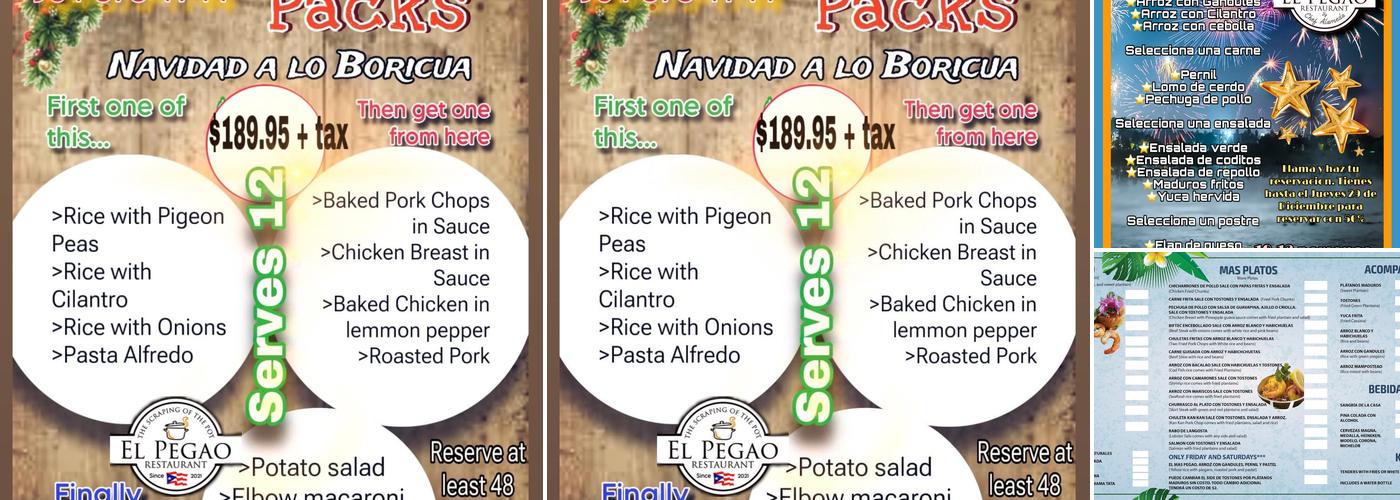 El Pegao Restaurant Menu