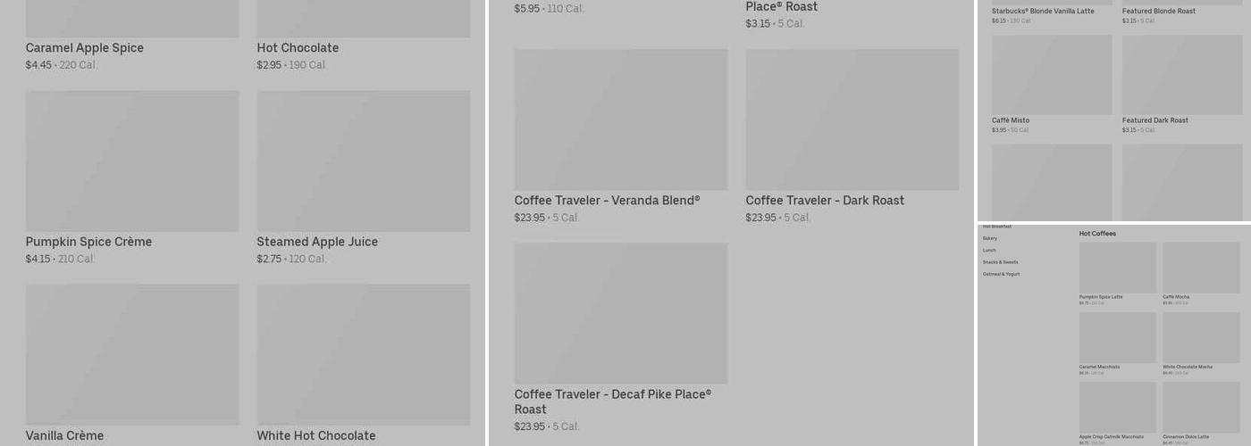 Starbucks Menu
