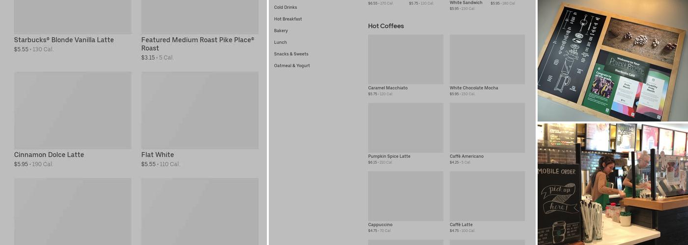 Starbucks Menu