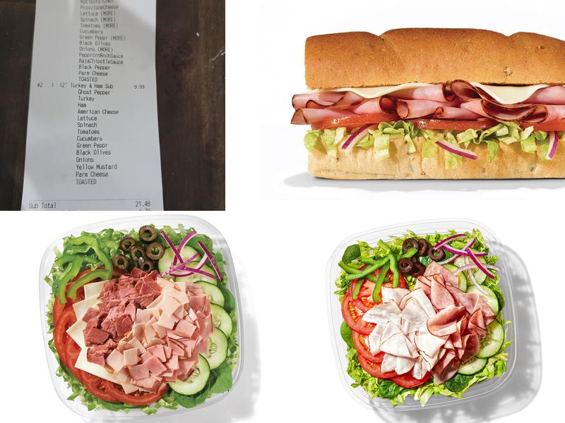 Subway Menu