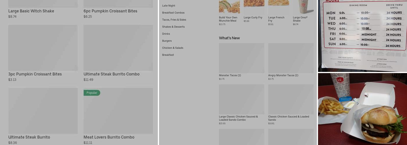 Jack in the Box Menu