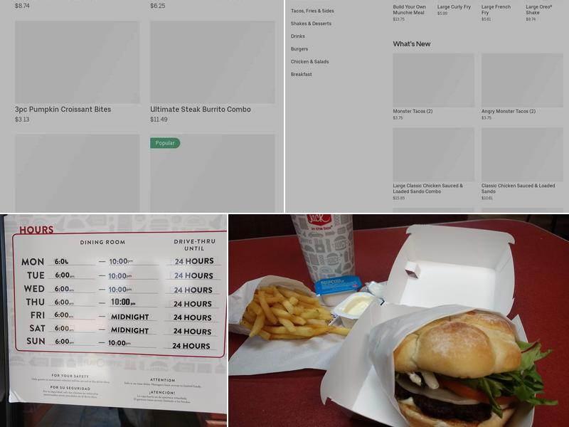 Jack in the Box Menu
