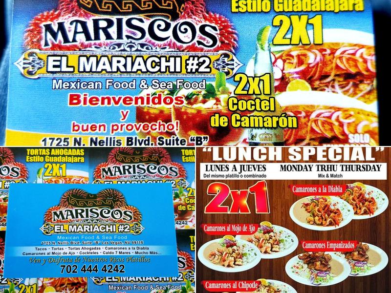 Mariscos El Mariachi #2 Menu