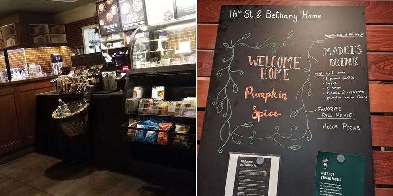 Starbucks Menu
