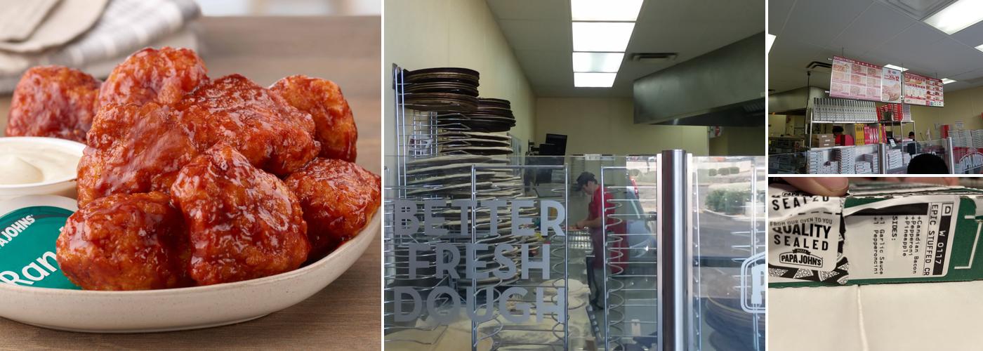 Papa Johns Pizza Menu