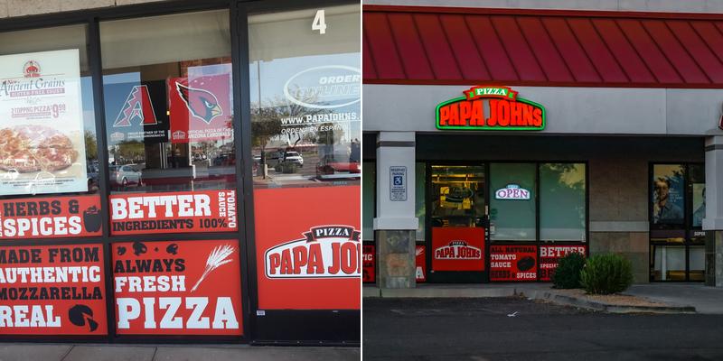 Papa Johns Pizza Menu