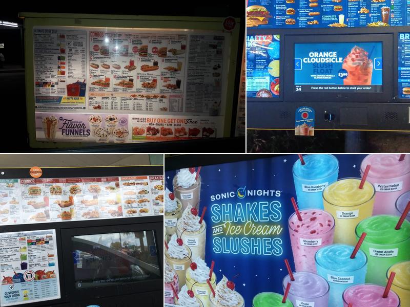 Sonic Drive-In Menu