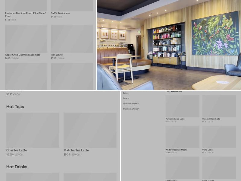 Starbucks Menu