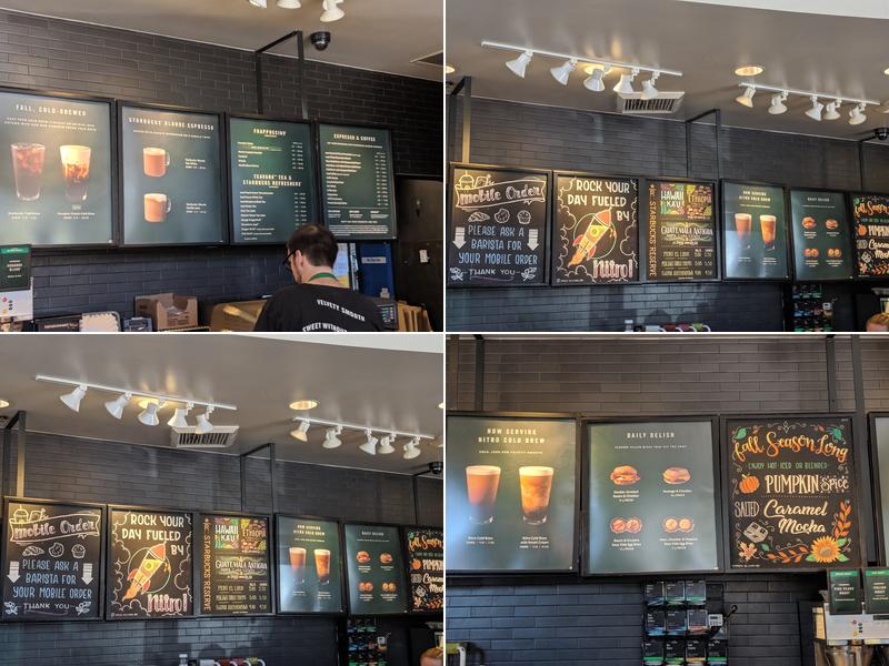 Starbucks Menu