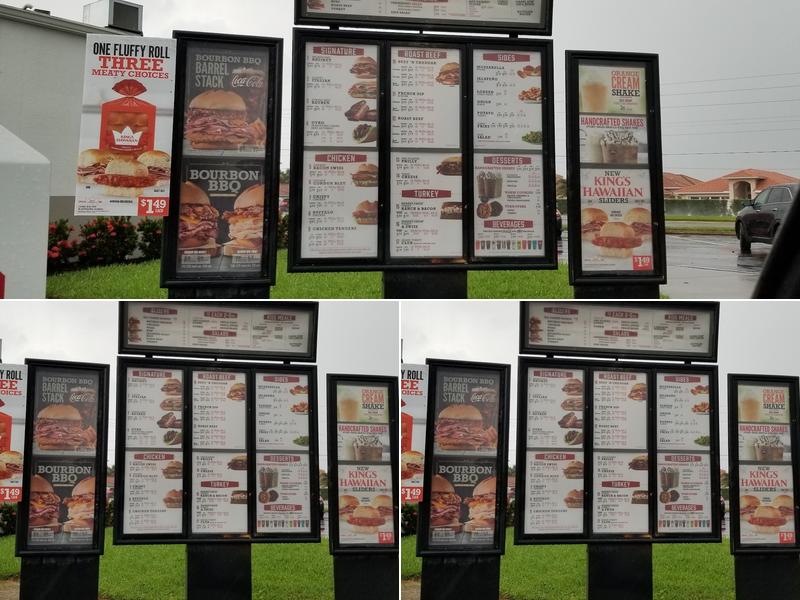 Arby's Menu