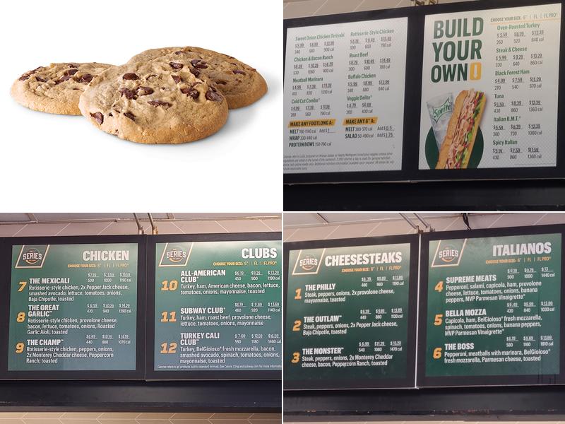 Subway Menu
