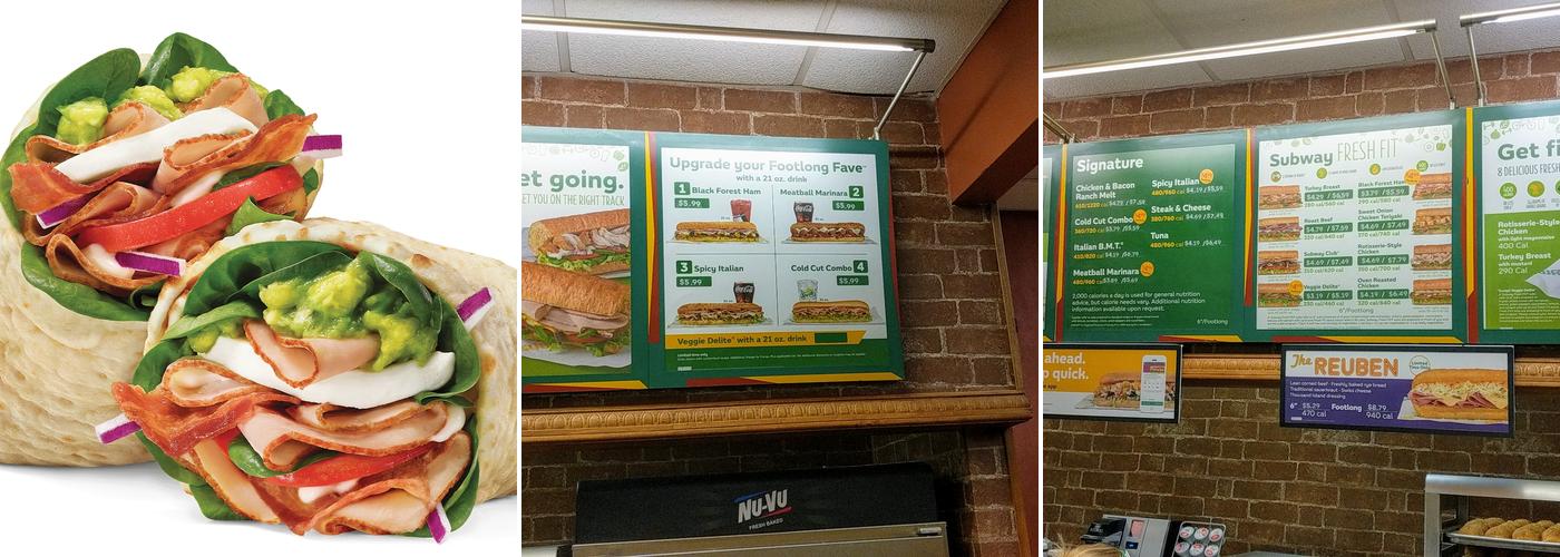 Subway Menu
