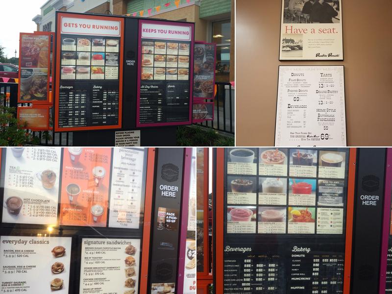 Dunkin' Menu