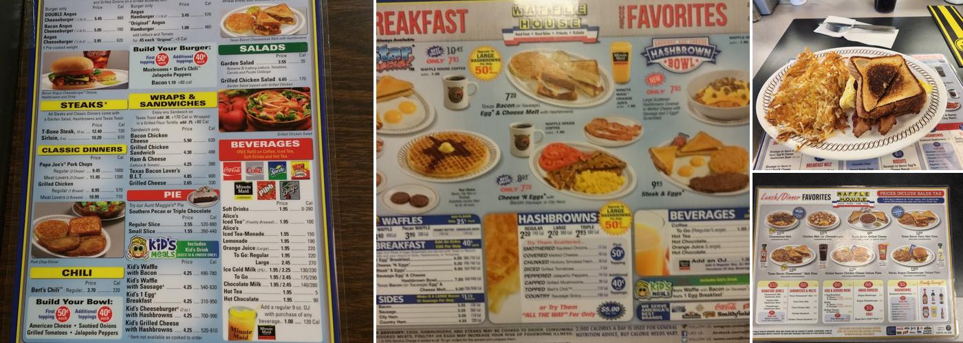 Waffle House Menu