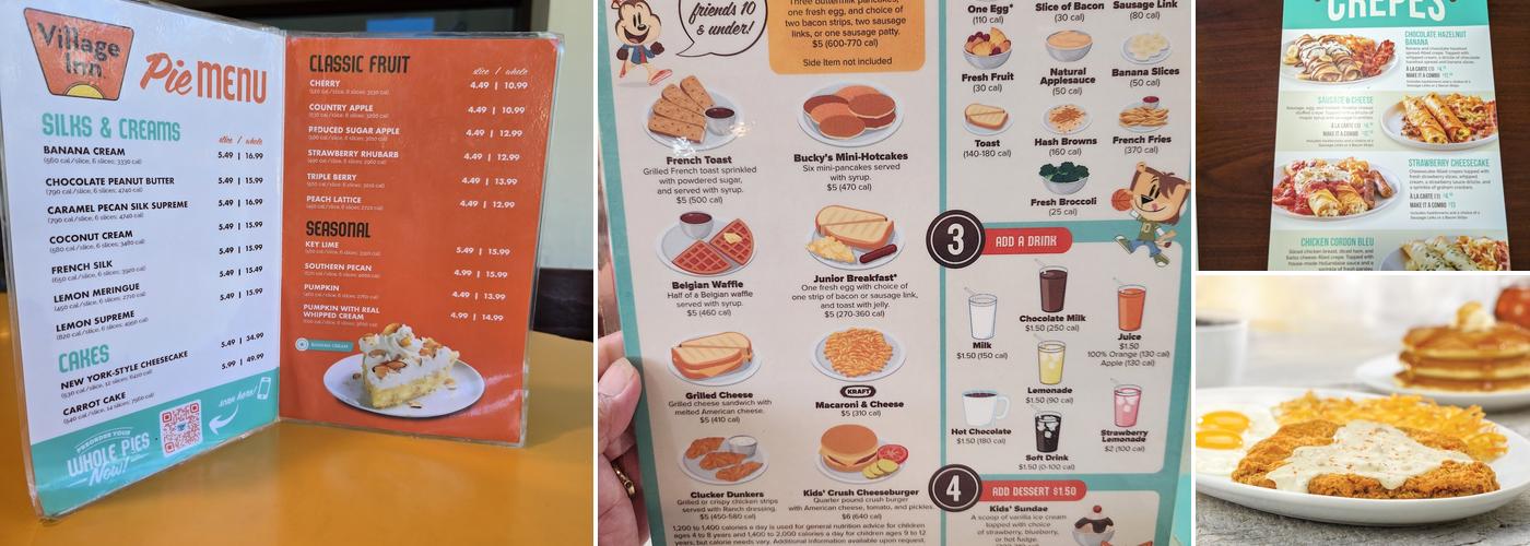 Village Inn Menu