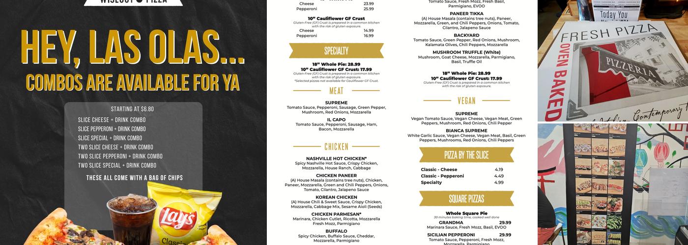 Wiseguy Pizza Menu