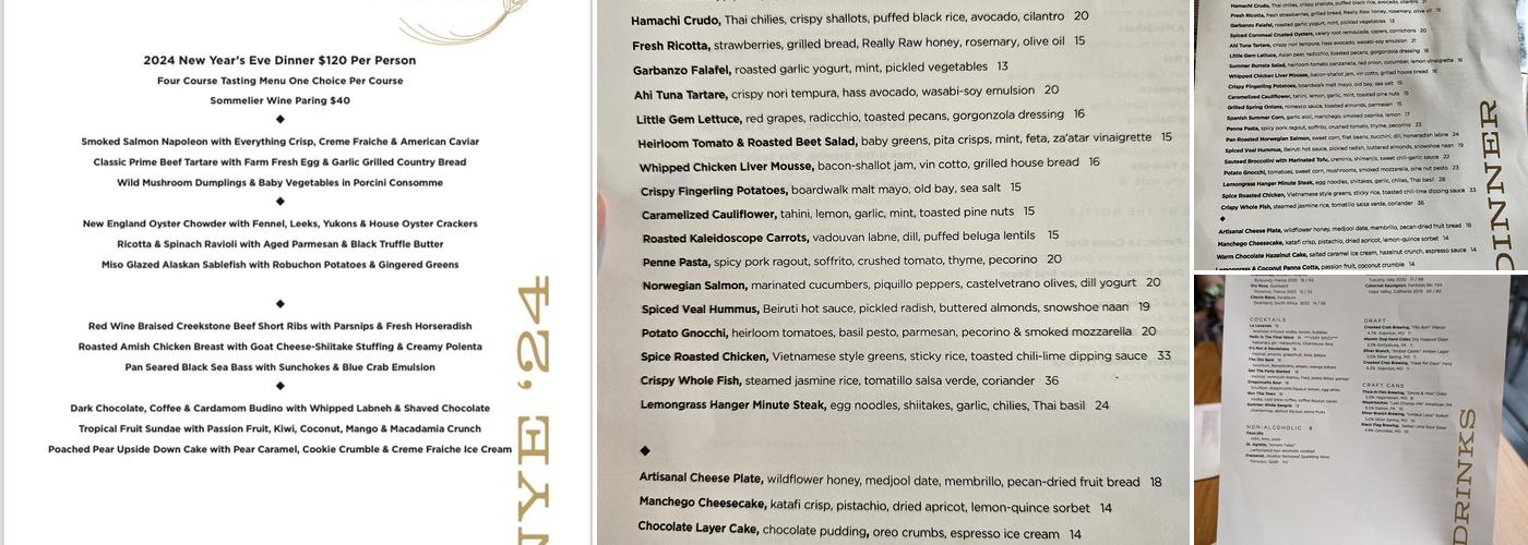 Chloe Menu