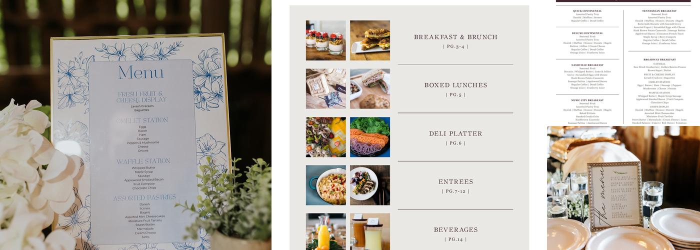 Dream Events & Catering Menu