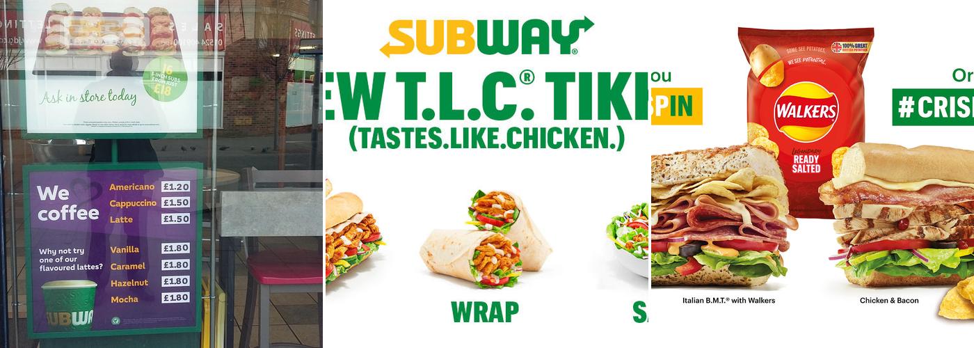 Subway Menu