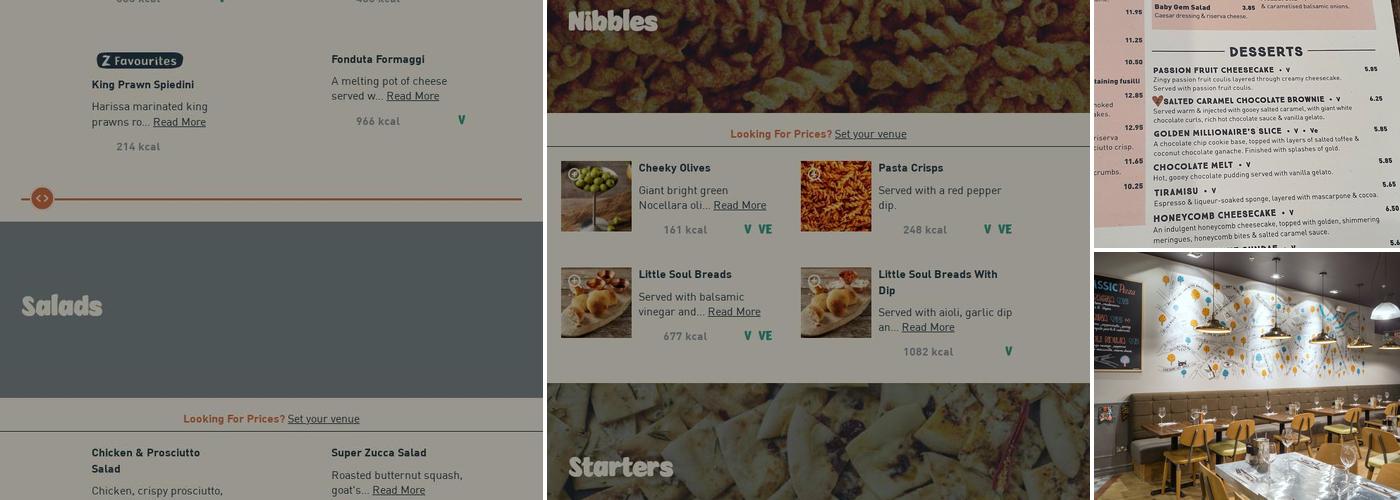 Zizzi - Sheffield Meadowhall Menu