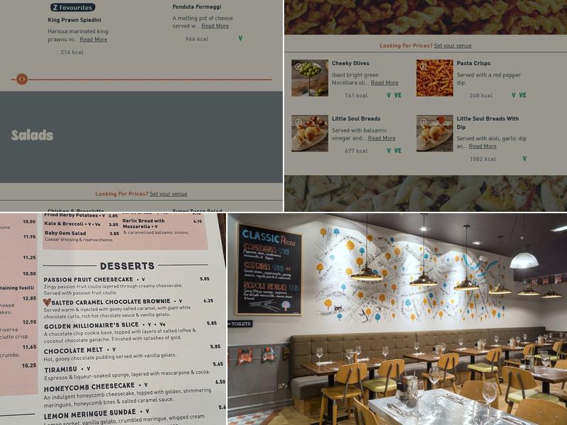 Zizzi - Sheffield Meadowhall Menu