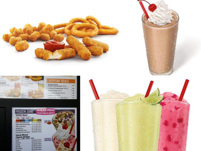 Sonic Drive-In Menu