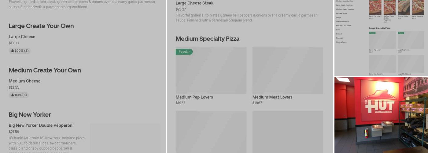 Pizza Hut Menu