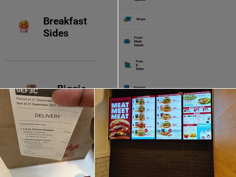 Wendy's Menu