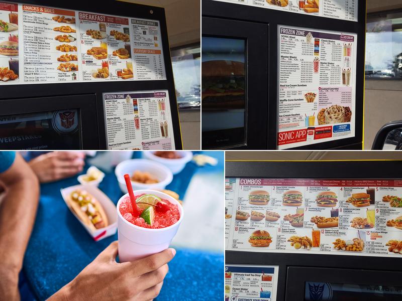 Sonic Drive-In Menu