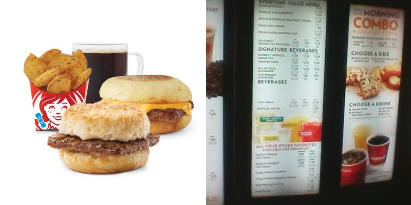 Wendy's Menu