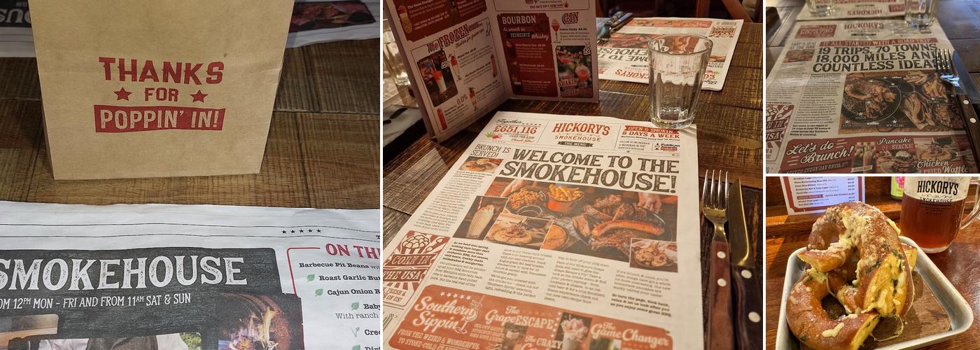 Hickory's Smokehouse Earlswood Menu