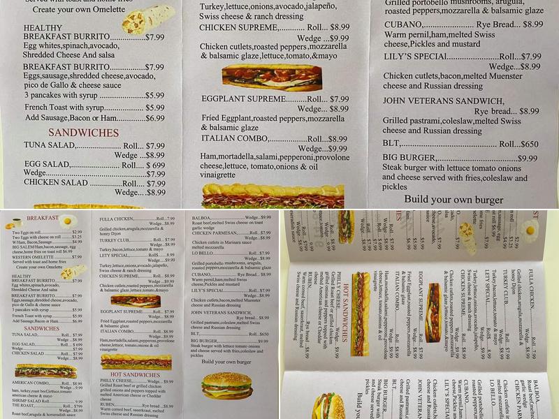 Lily's Deli and Market Menu