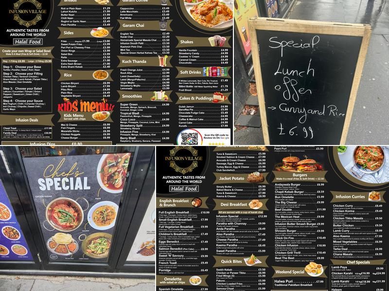 Infusion Village - Halal Cafe/Restaurant Menu