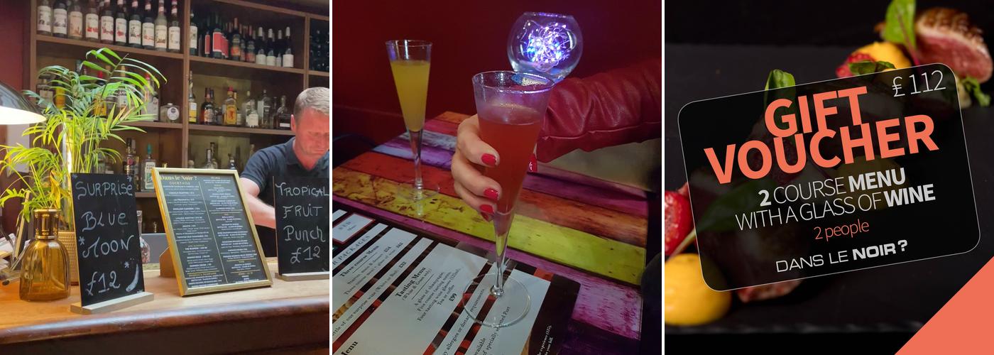 Dans le Noir ? London Restaurant Menu