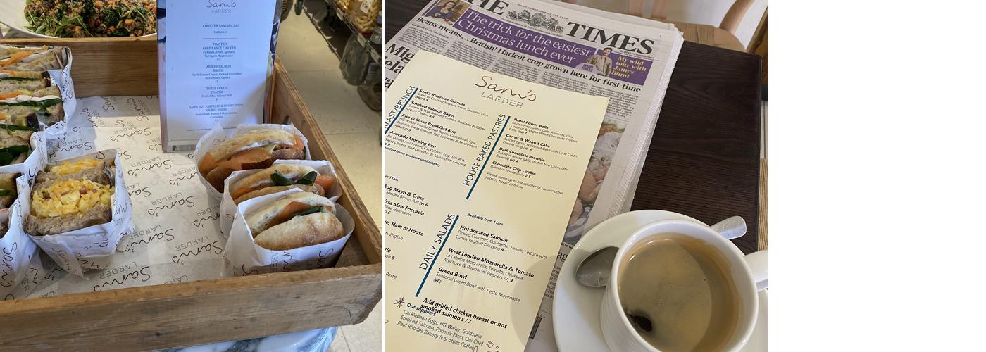 Sam's Kitchen Chiswick Menu