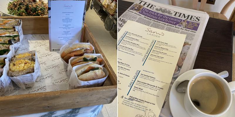 Sam's Kitchen Chiswick Menu