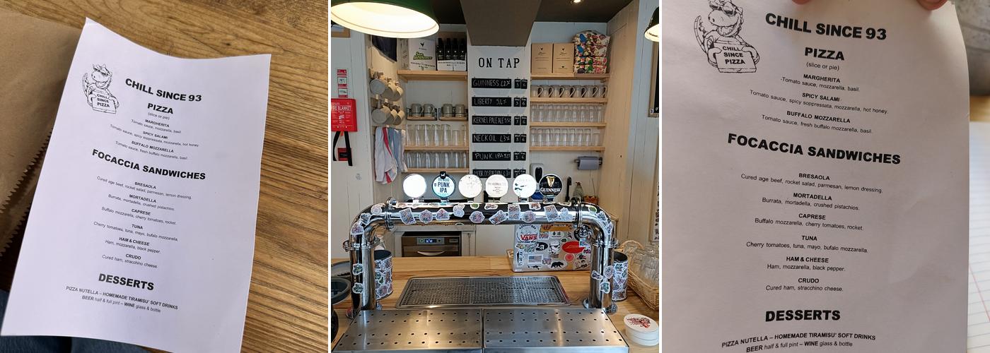 Chill Since '93 - Covent Garden Menu