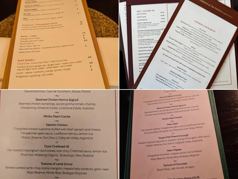 Essence by Atul Kochhar Menu