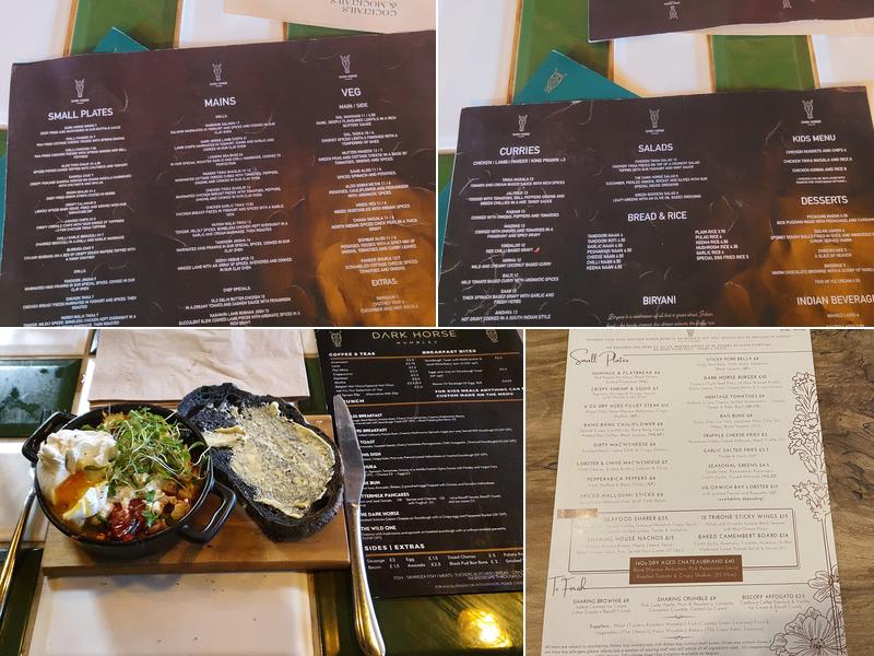 Dark Horse Mumbles Menu