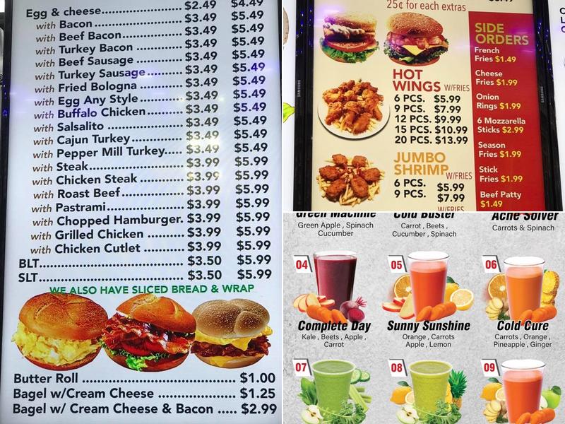 Brookdale deli and grill Menu