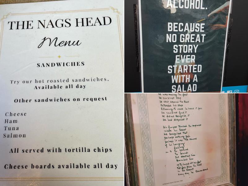 The Nags Head Menu