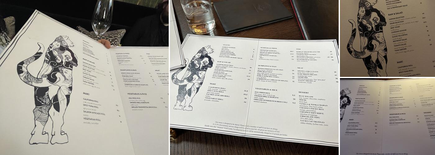 Lucky Cat by Gordon Ramsay - Manchester Menu