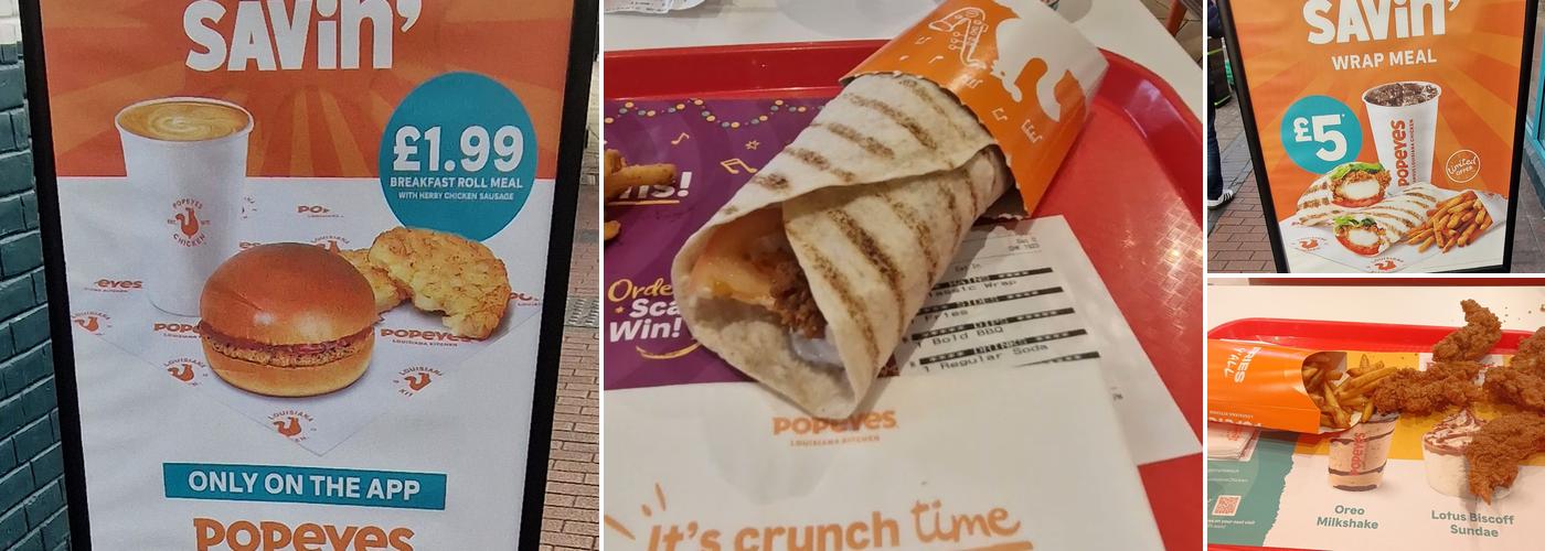 Popeyes Louisiana Chicken Menu