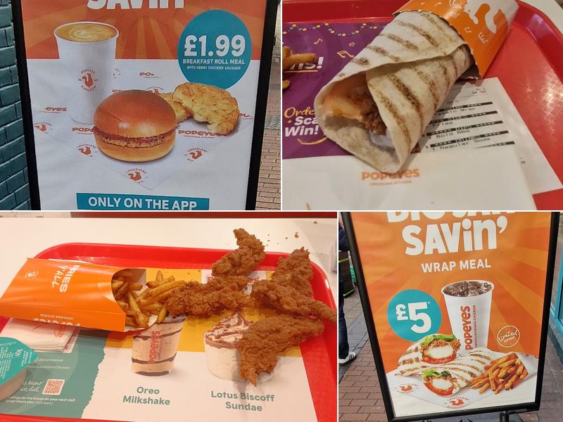 Popeyes Louisiana Chicken Menu