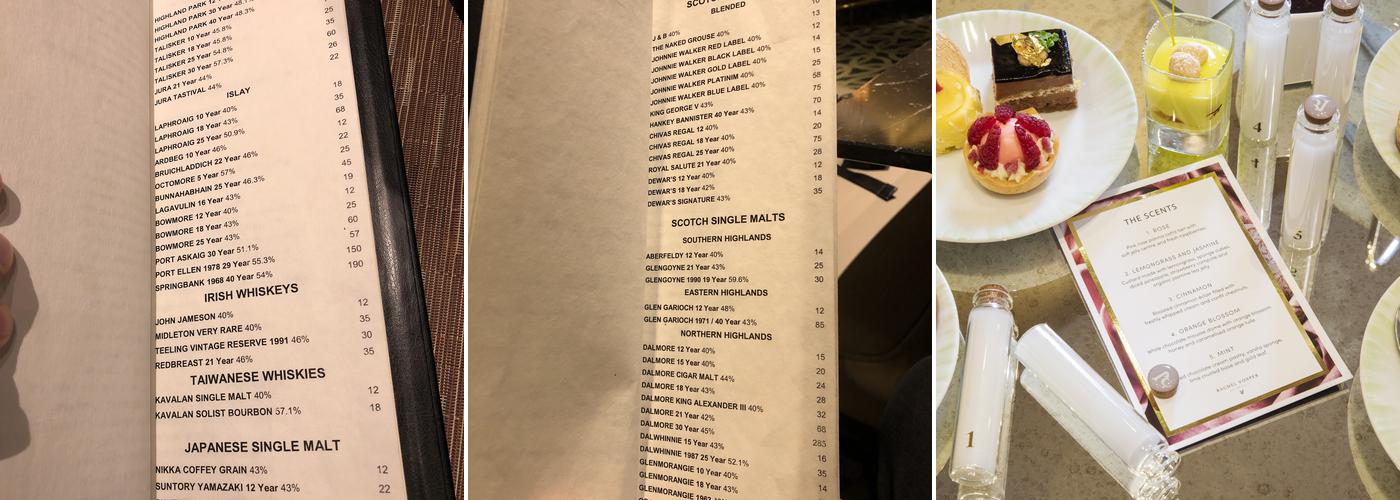 The Hyde Bar at The Park Tower Knightsbridge Menu